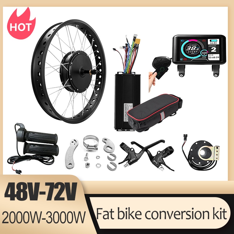 72V 3000W Fat Tire Snow Bike M - Ebike Conversion Kit 72V 3000W recension och pris