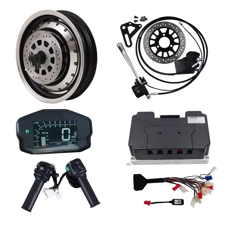 QSMOTOR 5000W 72V 14inch Elect - 72V 5000W Hub Motor Kit recension och pris